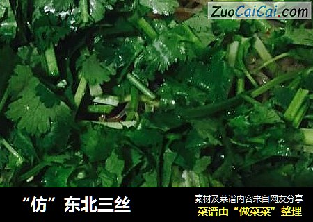 “仿”东北三丝