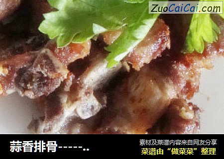 蒜香排骨-----附加鸡肉丝