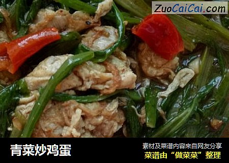 青菜炒鸡蛋
