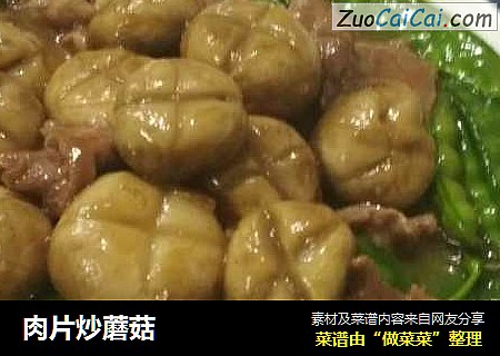 肉片炒蘑菇