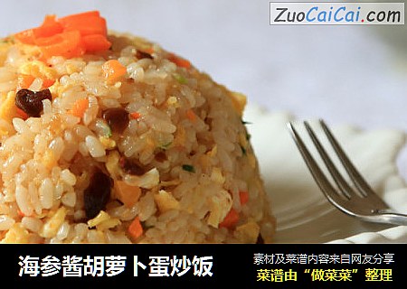 海参酱胡萝卜蛋炒饭
