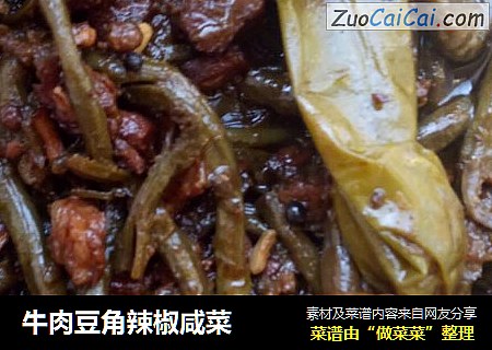 牛肉豆角辣椒咸菜