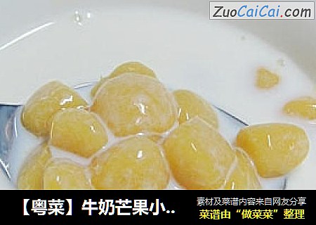 【粤菜】牛奶芒果小圆子