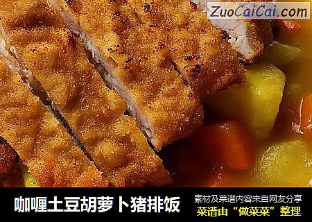 咖喱土豆胡萝卜猪排饭