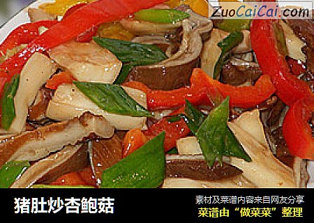 猪肚炒杏鲍菇