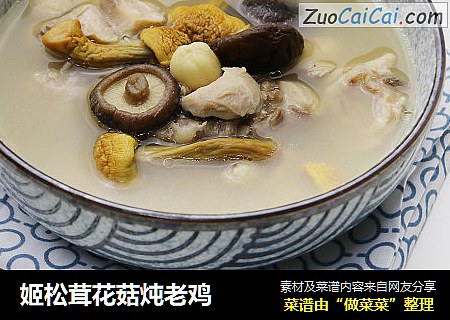 姬松茸花菇炖老鸡