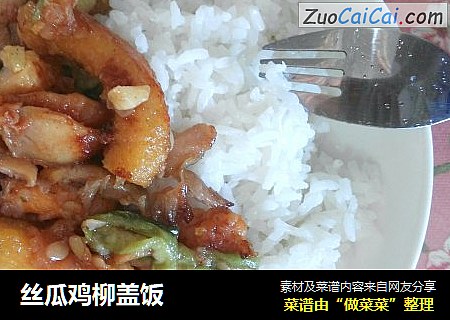 丝瓜鸡柳盖饭