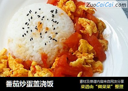 番茄炒蛋盖浇饭