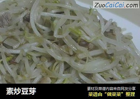 素炒豆芽