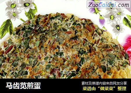 马齿苋煎蛋