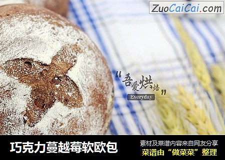 巧克力蔓越莓软欧包