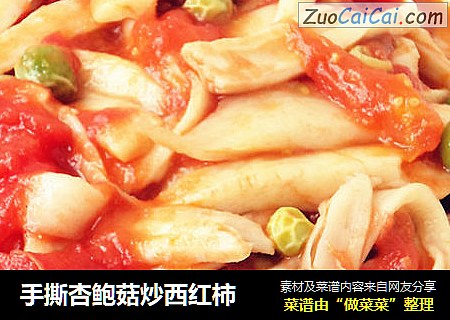 手撕杏鲍菇炒西红柿