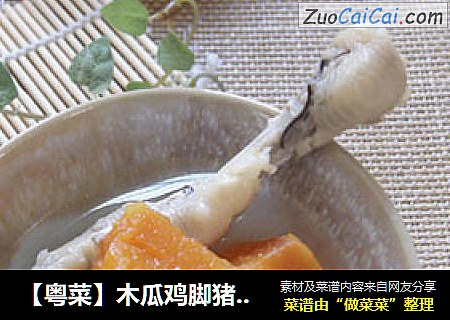 【粤菜】木瓜鸡脚猪骨汤