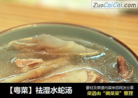 【粤菜】祛湿水蛇汤