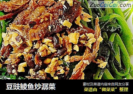 豆豉鲮鱼炒潺菜