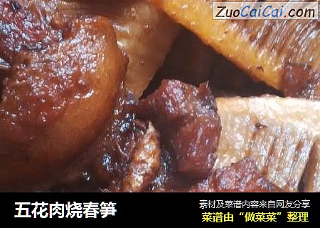 五花肉烧春笋