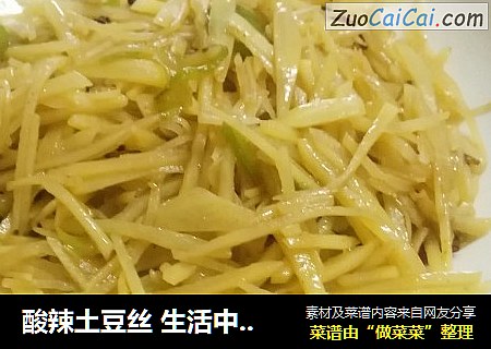 酸辣土豆丝 生活中必备的家常菜 简单又好吃