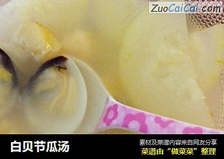 白贝节瓜汤