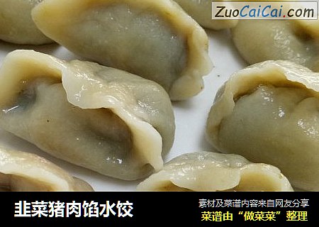 韭菜猪肉馅水饺