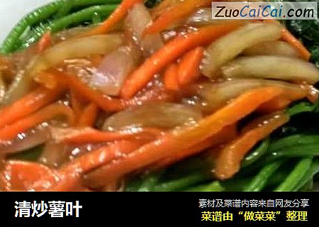 清炒薯叶