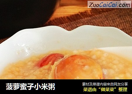 菠萝蜜子小米粥
