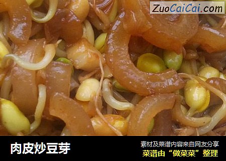 肉皮炒豆芽
