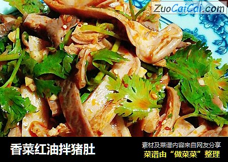 香菜红油拌猪肚