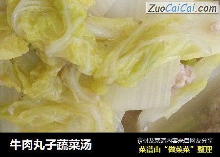 牛肉丸子蔬菜汤