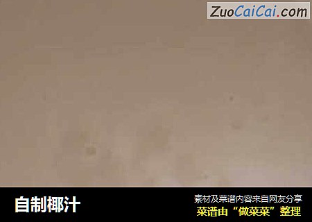 自制椰汁