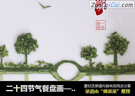 二十四节气餐盘画——清明