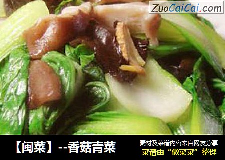 【闽菜】--香菇青菜