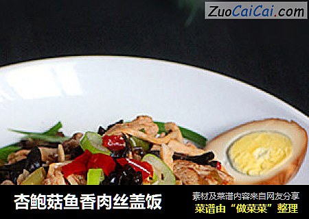杏鲍菇鱼香肉丝盖饭