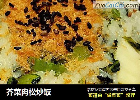 芥菜肉松炒饭