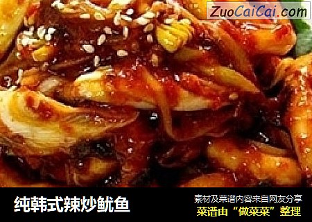 纯韩式辣炒鱿鱼