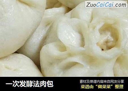 一次发酵法肉包