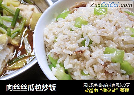 肉丝丝瓜粒炒饭