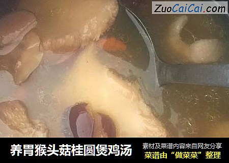 养胃猴头菇桂圆煲鸡汤