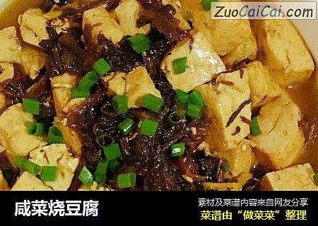 咸菜烧豆腐