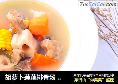 胡萝卜莲藕排骨汤  宝宝辅食，鲜甜营养好搭档