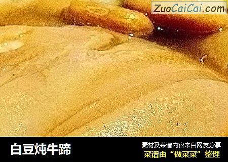 白豆炖牛蹄
