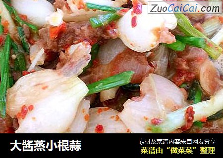 大酱蒸小根蒜