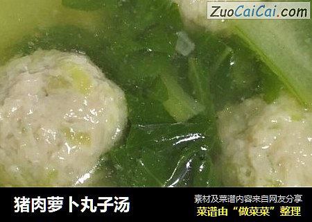 猪肉萝卜丸子汤