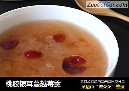 桃胶银耳蔓越莓羹