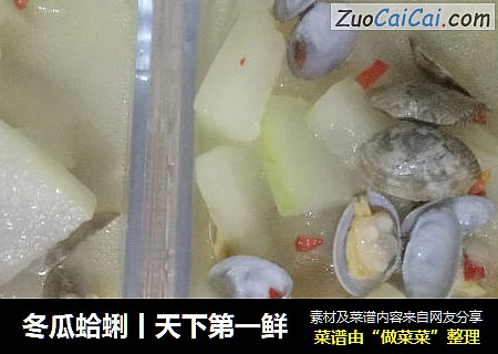 冬瓜蛤蜊丨天下第一鲜