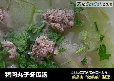 猪肉丸子冬瓜汤