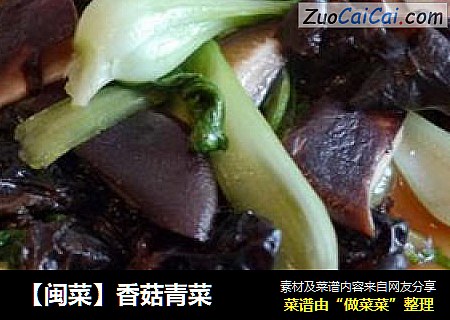 【闽菜】香菇青菜