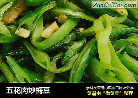 五花肉炒梅豆