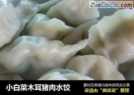 小白菜木耳猪肉水饺