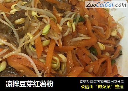 凉拌豆芽红薯粉