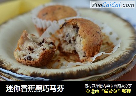 迷你香蕉黑巧马芬
